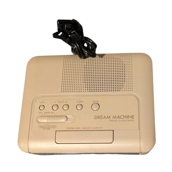 NEW! Vintage Sony ICF-C240 Dream Machine FM AM Digital Clock Radio Beige (NOS) - Picture 5 of 5